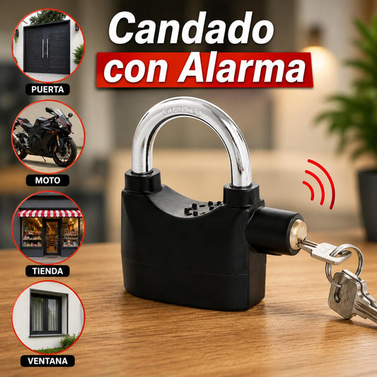 CANDADO CON ALARMA